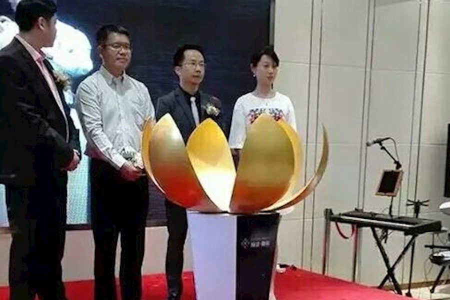 新启动道具金莲花开租赁开幕式注水花开供应花开启动道具介绍