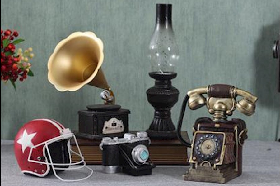 欧式怀旧复古摆件留声机模型创意家居客厅咖啡厅餐厅酒柜装饰品