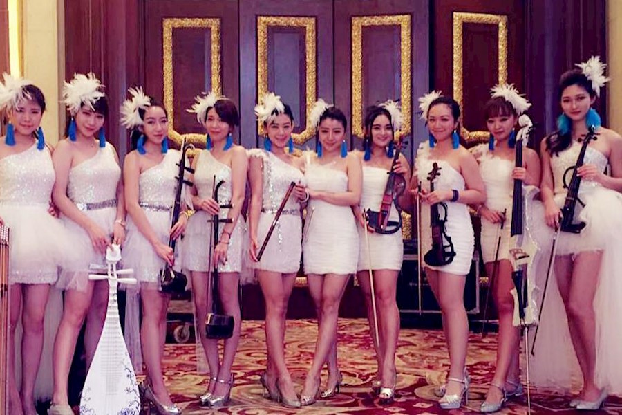 商演，双人美女小提琴表演-妮子，穆穆