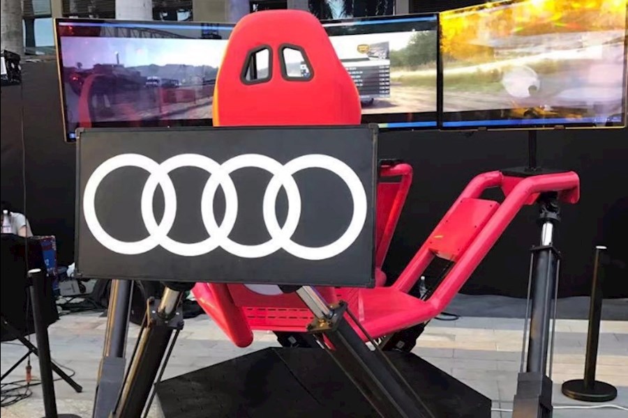 现实三屏赛车体感游戏机