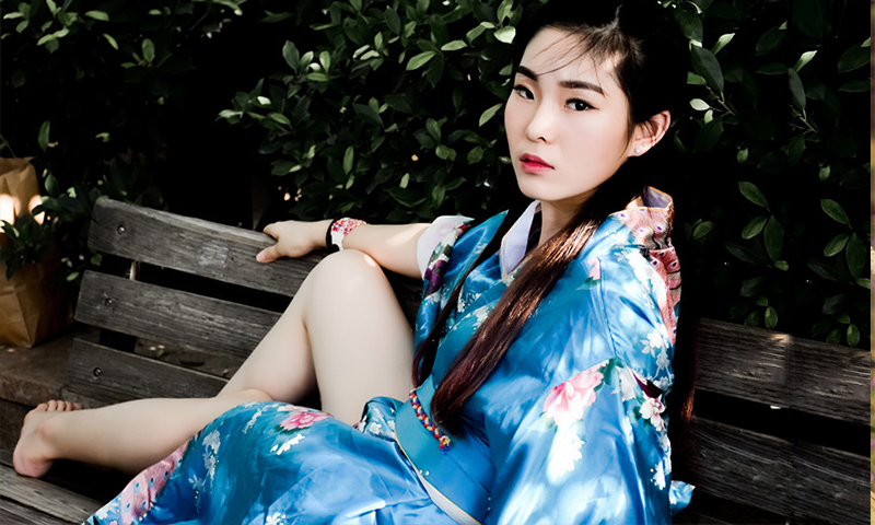走秀，试衣服，展会活动模特-后欣欣