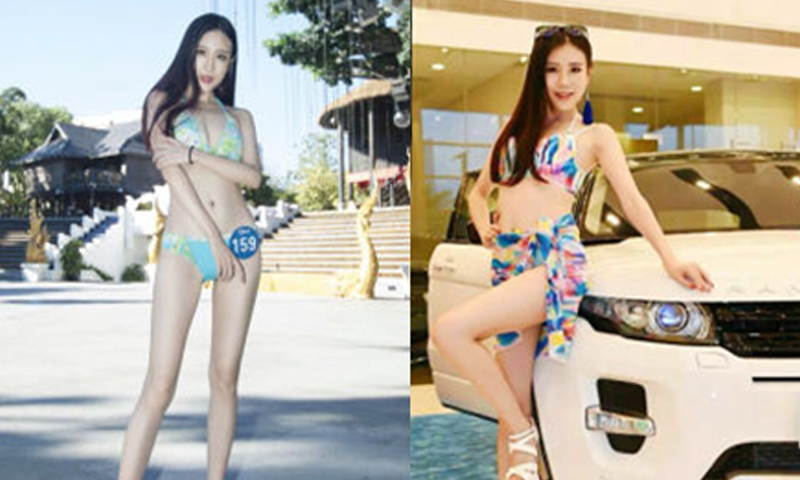 走秀,试衣服,展会活动模特-海文