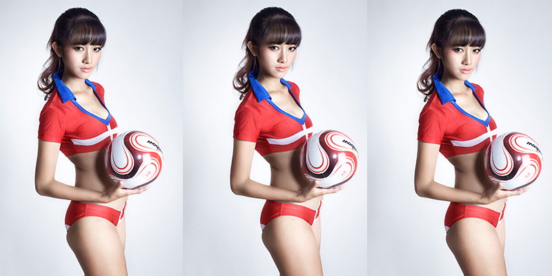 2016，热力足球宝贝女模-杨杰妮