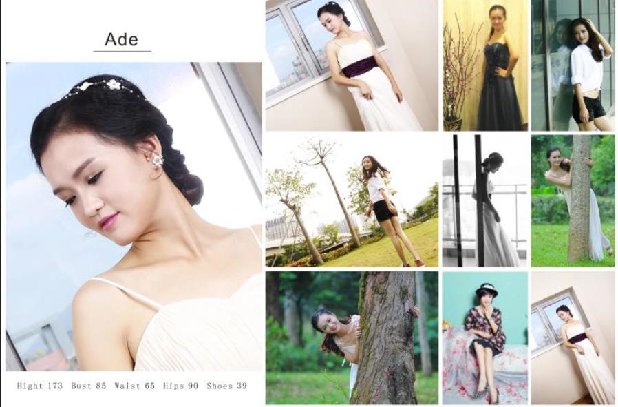走秀,试衣服,展会活动模特-Ada
