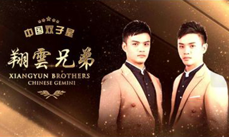 双子力量平衡表演-翔雲兄弟双胞胎